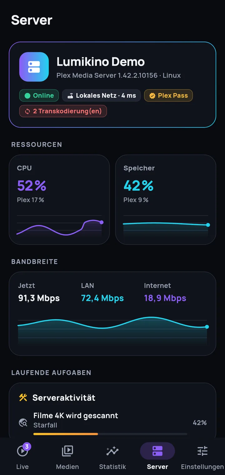 Dein Server im Griff
